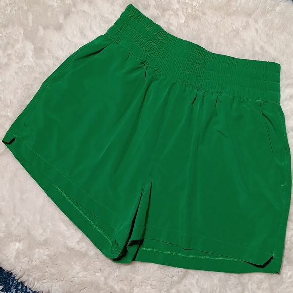 Athleta high rise weekender run short green athletic shorts women's sz XXS - Picture 2 of 10